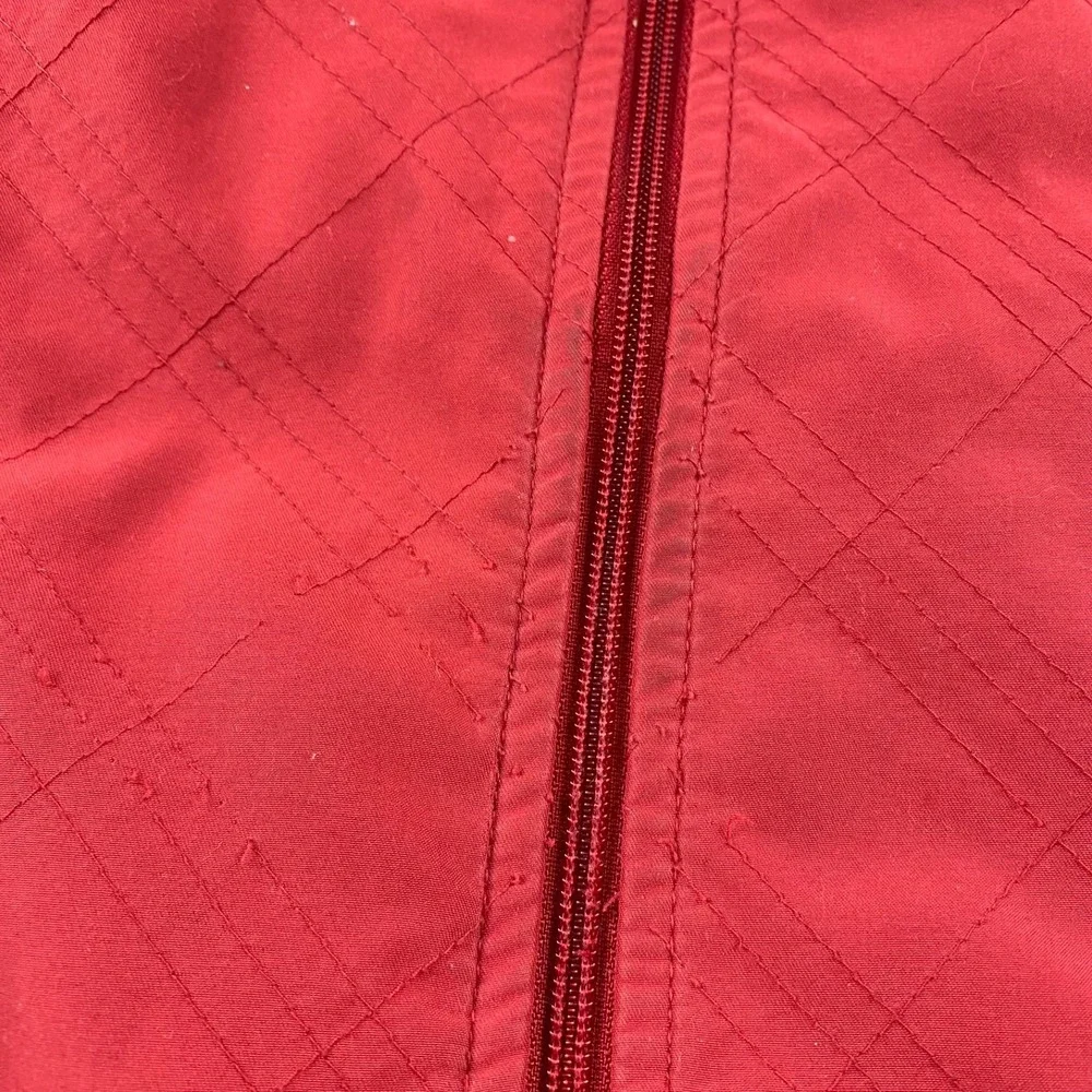 Columbia Full Zip‎ Up Vest Womens large Red Sleeveless